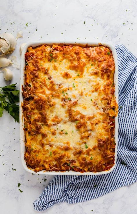 Pasta al Forno (or baked ziti as many call it) is a classic Italian dinner that is perfect for a cozy family gathering! This is also the perfect make-ahead dinner! Baked Pasta, Pasta Casserole, Feed A Crowd, Italian Dinner, Baked Ziti, Pasta Bake, Feeding A Crowd, Authentic Italian, Classic Italian