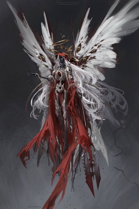 Eldritch Horror Angel, Armored Angel Art, Eldritch Angel Concept Art, Angel Monster Art, Horror Angel Art, Eldritch Angel Art, Eldritch Armor, Cosmic Horror Monster, Cosmic Horror Aesthetic