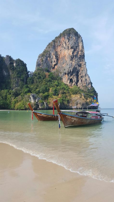 Railey Beach, Thailand Railey Beach Thailand, Ao Nang Beach, Koh Samui Beach, Gap Year Travel, Railay Beach, Beach Cocktails, Koh Chang, Thailand Beaches, Koh Lanta