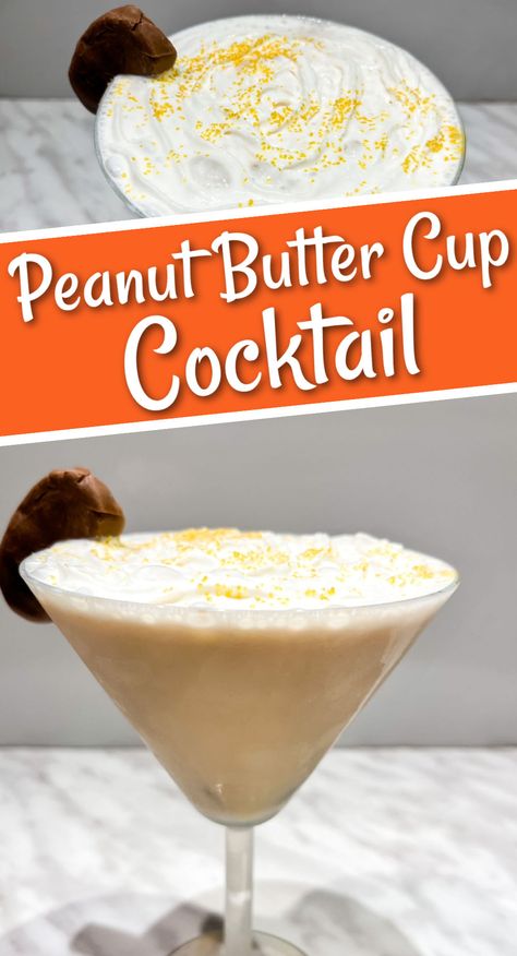 Baileys Peanut Butter Cup Drink Peanut Butter Cup Martini Recipe, Peanut Butter Cup Cocktail, Whiskey Chocolate, White Chocolate Liqueur, Chocolate Baileys, Butter Candy, Mint Cocktails, Baileys Recipes, Creamy Cocktails