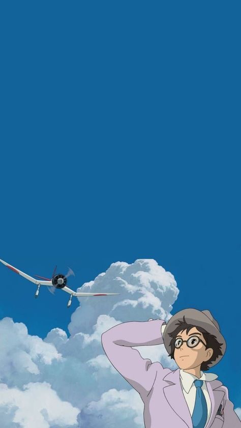 When The Wind Rises Wallpaper, The Wind Rises Wallpaper, The Wind Rises Aesthetic, Chihiro Drawing, The Wind Rises, Studio Ghibli Poster, Personajes Studio Ghibli, Wind Rises, Studio Ghibli Background