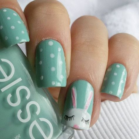 Here are over 21 of the best Easter nail design ideas for this spring. There is a wide variety of design that will suit anyone. Diy Easter Nails, Easter Nails Easy, Easter Nail Art Designs, Kids Nails, Easter Nail, Bunny Nails, Easter Nail Designs, Easter Nail Art, Lovely Nails