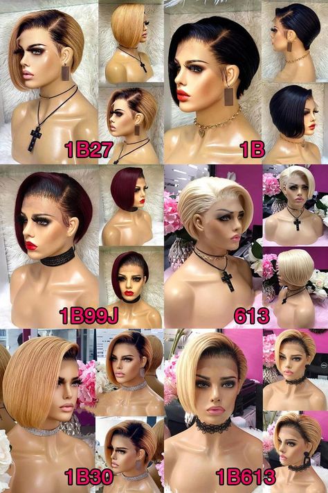 Short Frontal Hairstyles, Frontal Wig Hairstyles, 100 Human Hair Wigs, Pixie Cut Wig, 360 Lace Wig, Short Bob Wigs, Bob Wig, Straight Human Hair, Short Bob Hairstyles