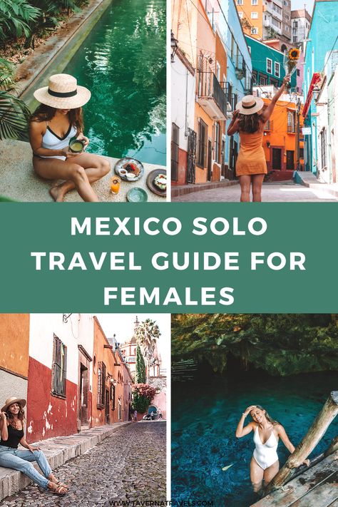 A guide to Mexico solo travel and why Mexico is an amazing travel destination for solo female travelers. CDMX, Tulum, Guanajuato, and more | solo female travel | mexico travel guides | best destinations for solo female travelers in mexico #mexico #tulum Travel Mexico City, Travel To Mexico City, Mexico City Bucket List, Mexico Must See, Tulum Vacation, Mexico Tulum, Solo Traveling, Tulum Travel Guide, Tulum Travel