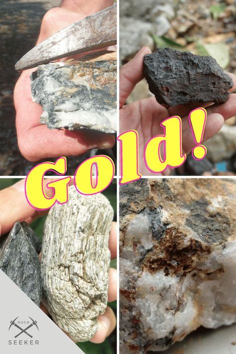 An experienced prospector knows that not all gold-bearing rocks are created equal. This guide covers identifying 6 rocks that can contain gold, like quartz, granite, slate, basalt, schist, and iron pyrite. Learn what clues to look for, like iron oxides and color. Whether you're a rockhound searching for golden treasures or just curious about geology, use this info on gold-containing rocks to find hidden riches! Gold Specimens, Michigan Rocks, Raw Gemstones Rocks, Mineral Identification, Gold Ore, Diy Cinnamon, Rolls Homemade, Rock Identification, Gold Deposit