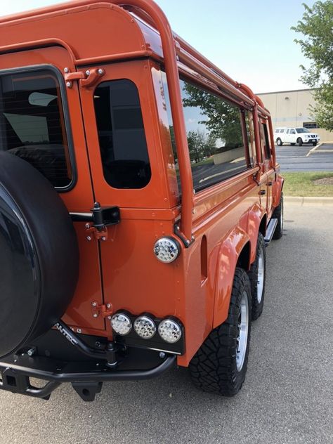 HHH Heritage – 1984 LAND ROVER DEFENDER CUSTOM 6×6. - HHH Heritage - Kahn Defender, Land Rover Defender Custom, Land Rover Defender, Land Rover, Ups, Trucks