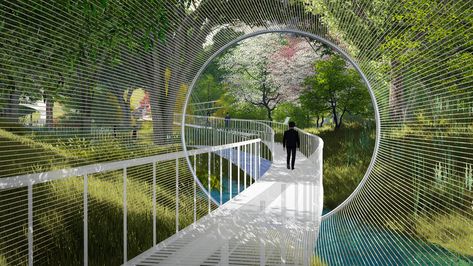 Gallery of Urban Ecosystem Design Named Winner of Lion Mountain Park Competition - 14 Landscape Architecture Park, Contemporary Landscape Design, Walkway Landscaping, Commercial And Office Architecture, Mountain Park, Landscape Design Plans, Landscape Architecture Design, Urban Park, Suzhou