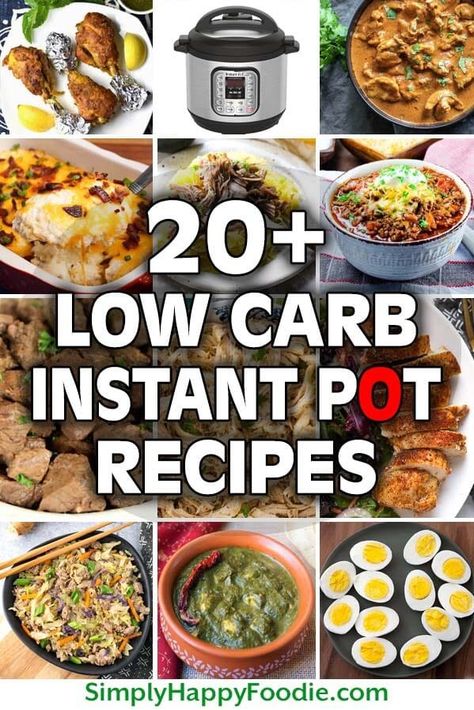 Low Carb Instant Pot Recipes from some of my favorite recipe creators will help you stay on track with your goals. Instant Pot low carb chicken recipes to Instant Pot vegetarian recipes. This collection of low carb pressure cooker recipes will give you some delicious and healthy options! simplyhappyfoodie.com #instantpotlowcarb #lowcarbpressurecookerrecipes #lowcarbinstantpotrecipes #ketoinstantpot Simply Happy Foodie, Low Carb Instant Pot Recipes, Low Carb Chicken Recipes, Pressure Cooker Chicken, Healthy Instant Pot Recipes, Instant Pot Dinner Recipes, Insta Pot, Low Carb Chicken, Instapot Recipes