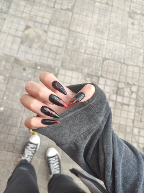 Berserk Nail Art, Berserk Nails, Too Much Makeup, Anime Nails, Makeup Board, Goth Nails, Grunge Nails, Hello Kitty Iphone Wallpaper, Nails Ideas