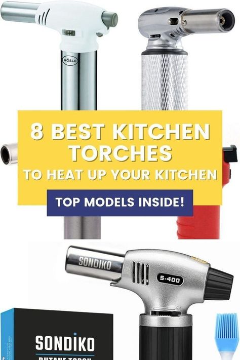 Looking for a reliable kitchen torch? You’re in the right place. Discover here the 8 best kitchen torches to heat up your kitchen. Creme Brulee Torch, Cooking Torches, Culinary Torch, Kitchen Torch, Searing Meat, Custard Desserts, Baked Alaska, Gourmet Chef, Sleek Kitchen