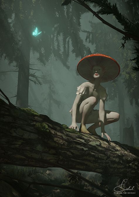 ArtStation - Amanita Muscaria Amanita Muscaria, Dungeons And Dragons Homebrew, Mushroom Art, Illustration Girl, Girls Illustration, What Is Life About, Hairstyles With Bangs, I Tattoo, Dungeons And Dragons