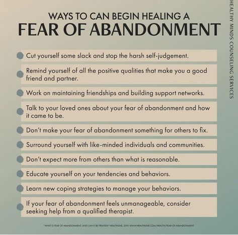 Intro To Psychology, Fear Of Abandonment, Counselling Tools, Abandonment Issues, Mental Health Facts, Emotional Awareness, Therapy Worksheets, Mental Health Support, Coping Strategies