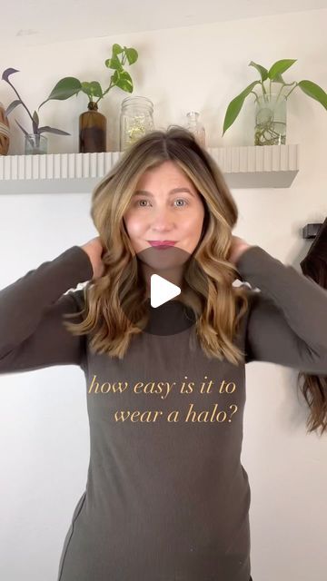 SO easy With halo extensions, there’s no clips & no fuss. They’re beginner friendly, but yo... Hairstyles With Halo Extensions, Halo Extensions, Halo Hair Extensions, Halo Hair, Hair Extensions, Halo, Hairstyles, Hair Styles, Hair