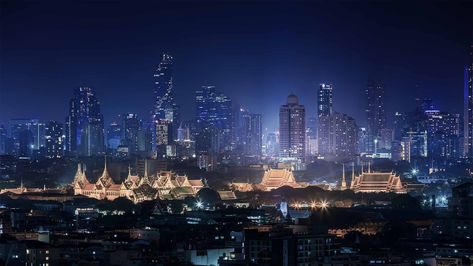 Bangkok Launch | Nulty | Lighting Design Consultants Bangkok Wallpaper, Cityscape Dubai, City Skyline Wallpaper, Memphis Skyline, Skyline Image, Bangkok City, Thailand Photos, Panoramic Photography, Building Illustration