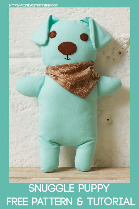 Simple Plushie Sewing Patterns Free, Dog Stuffie Sewing Pattern, Free Softie Sewing Patterns, Simple Stuffed Animals To Sew, Diy Dog Stuffed Animal, Fleece Stuffed Animals Diy, Sewing Stuffed Animals Patterns Free Templates, Fleece Stuffed Animals, Stuffed Dog Pattern Free Sewing