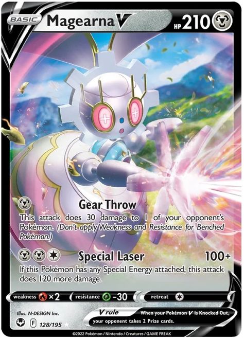 Magearna V - Silver Tempest #128 Tsareena Pokemon, Pokemon Silver, Pokemon Umbreon, V Card, Rare Pokemon, Pokemon Special, Pokemon Trading Card Game, Pokémon Tcg, Trading Cards Game