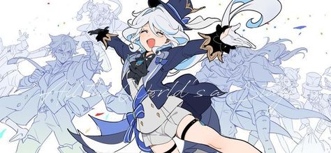 영감을 주는 캐릭터, White Hair, 그림 그리기, Pretty Art, Anime Images, Anime Character, Amazing Art, Genshin Impact, Game Art