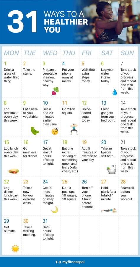 31 Ways to a Healthier You | Weight Loss | MyFitnessPal Healthy Eating Challenge, Okinawa Flat Belly Tonic, Ways To Be Healthier, Lifestyle Quotes, Big Things, 31 Days, Lose 50 Pounds, Health Challenge, 30 Day Challenge