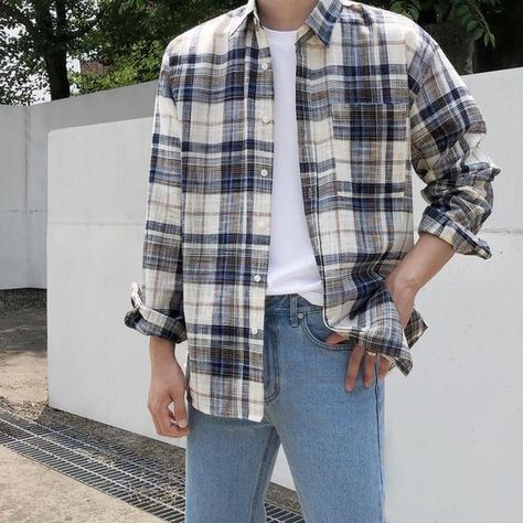 Flannel Outfits, Mens Trendy Outfits, Mens Outfit Inspiration, Mens Fashion Streetwear, Stylish Mens Outfits, Men Fashion Casual Outfits, Streetwear Men Outfits, Mens Casual Outfits, Mode Vintage