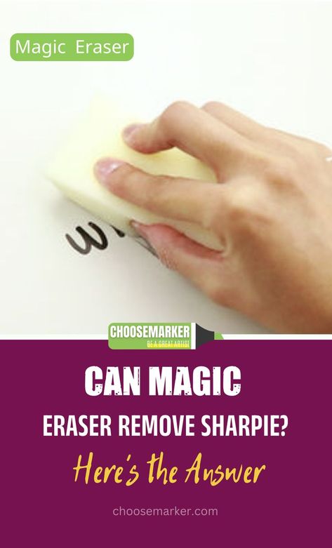 If you've ever had a Sharpie mishap and tried to remove the stain with a Magic Eraser, you may have been disappointed to find that it didn't work. The good news is that there is a way to remove Sharpie from walls, clothing, and other surfaces using a Magic Eraser. Here's what you need to know. Remove Sharpie, How To Remove Sharpie, Magic Eraser, The Good News, Stain Remover, Learn To Draw, Good News, The Good, Markers