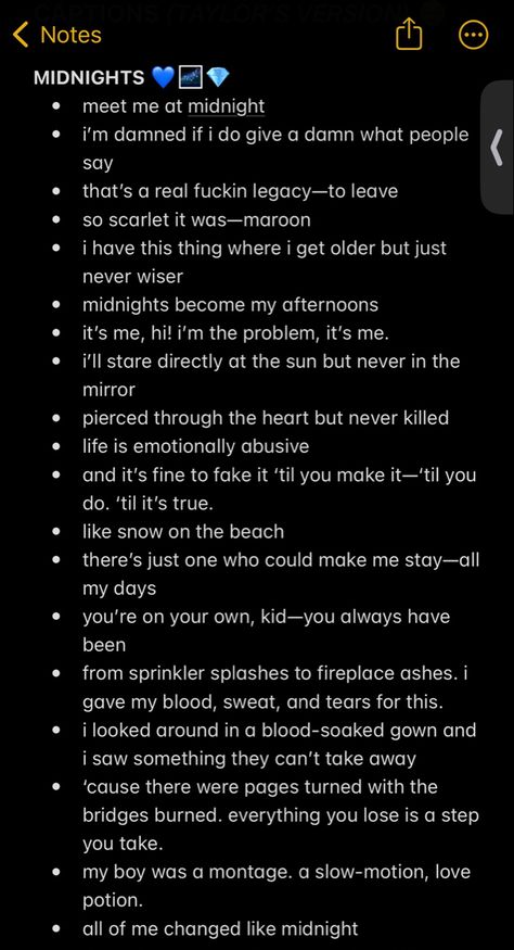 midnights album
taylor swift
TS
taylor’s version
instagram captions
photo captions
lyric captions
spotify 
apple music
aesthetic captions Midnights Album Lyrics, Lyric Captions, Midnight Quotes, Instagram Taylor Swift, Song Captions, Caption Lyrics, Taylor Swift Lyric Quotes, Midnights Album, One Word Instagram Captions