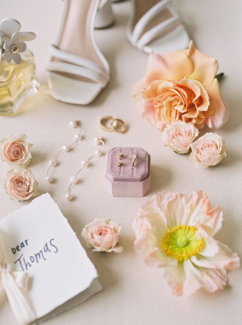 What Items to Include in Your Detail Flat Lay Photos — Color and Beam Wedding Flat Lay Details, Flower Flat Lay, Wedding Photography Detail Shots, Wedding Flatlay, Wedding Flat Lay, Aggie Ring, Groomsmen Party, Flat Lay Photos, Wedding Details Photography