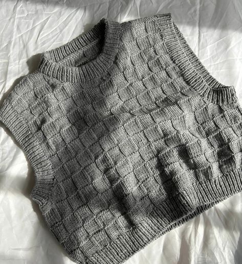 Basket Weave Vest Knitting Pattern - Etsy Knit Sweater Vest Pattern, Product Thinking, Sweater Vest Knitting Pattern, Vest Knitting, Vest Knitting Pattern, Fits Baggy, Basketweave Stitch, Knit Vest Pattern, Woven Sweater