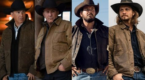 Yellowstone Western Style for Men Part 1 - Iconic Alternatives Yellowstone Outfits Men, Yellowstone Outfit Ideas Men, John Dutton Style, Men’s Western Style, Yellowstone Men, Yellowstone Outfit Ideas, Yellowstone Fashion, Yellowstone Style, Cowboy Outfit For Men