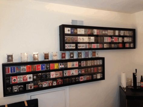 Playing Card Collection Displays (?) Playing Cards Display, Collection Displays, Desk Cover, Poker Set, Drawer Unit, Card Collection, Playing Card, Display Cards, Plastic Storage