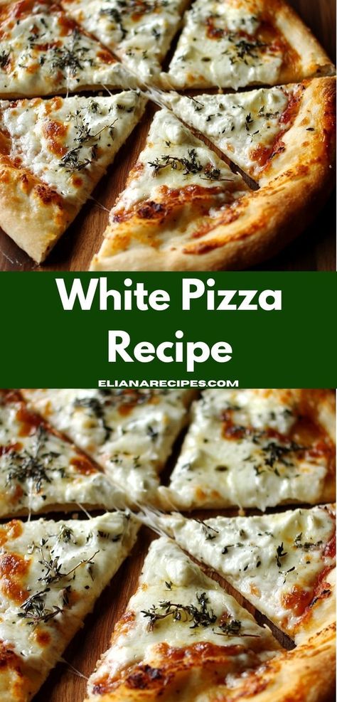 Need a fun dinner for family? Try this White Pizza Recipe! It’s an easy and flavorful dinner idea that’s great for pizza night, whether it’s dinner for two or family pizza night. Dinner Ideas Pizza, Pizza With Cream Cheese, Personal Pizzas, White Cheese Pizza Recipe, White Pizza Ideas, Homemade White Pizza, Naan White Pizza Recipes, Pizza Recipes White Sauce, Pizza With White Sauce