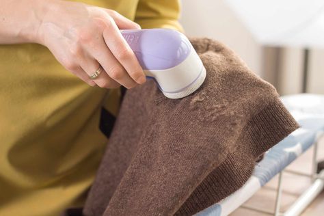 How to Remove Annoying Lint Balls From Your Clothes and Sweaters Without Ruining Them How To Remove Lint, Clothes Washing, Remove Lint, Small Scissors, Fabric Shaver, Lint Roller, Packing Tape, Favorite Sweater, Synthetic Fabric