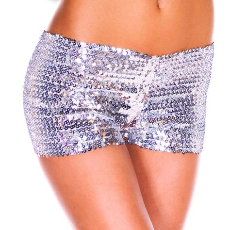 Sexy Elastic Sequins Panties Cheering Squad Performance Boxer Briefs For Women Spring Shorts Outfits, Hostess Outfit, Dallas Cowboy Cheerleader, 1980s Costume, Gold Lingerie, Sequin Fashion, Shiny Shorts, Emily Elizabeth, Bustier Lingerie