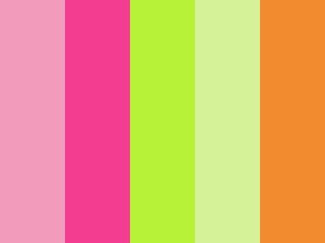 Lime Green Pallete, Neon Green Pallete, Lime Green And Pink Color Palette, Green Yellow Orange Pink Color Palette, Neon Colour Combinations, Neon Pink Color Combination, Hot Pink And Green Color Palette, Neon Yellow Colour Palette, Neon Pink Palette