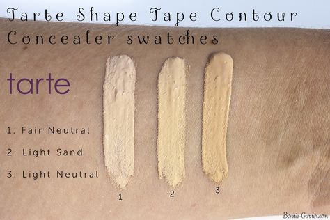 Shape Tape Concealer Swatches, Neutral Swatches, Revolution Concealer, Concealer Swatches, Bombshell Makeup, Contour Concealer, Makeup App, Healthy Makeup, Honey Blonde Hair Color