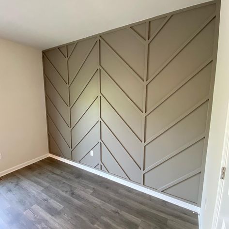 Herringbone Wall Paneling, Chevron Wall Panelling, Zig Zag Wall, Decorative Walls, House Ceiling, Herringbone Wall, House Ceiling Design, House Items, Chevron Wall