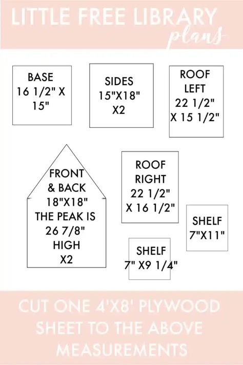 Free Little Library, Library House, Little Free Library Plans, Street Library, Library Plan, Roofing Nails, Lending Library, Mini Library, Book Exchange