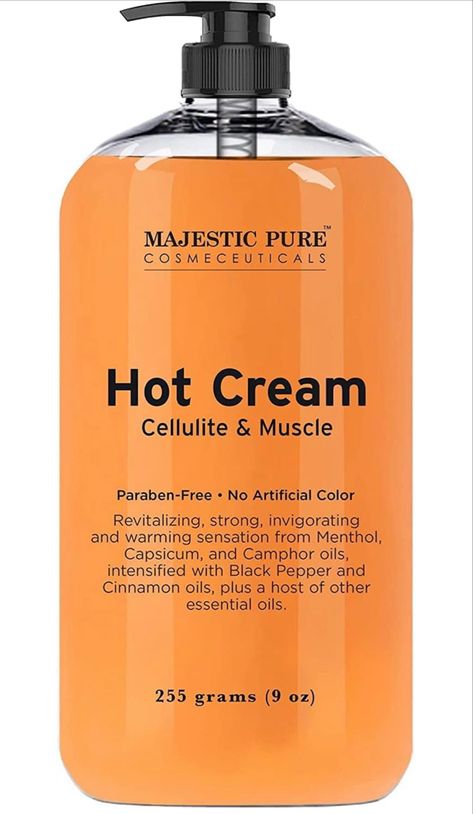 MAJESTIC PURE Hot Cream | Skin Tightening Sweat Cream, Cellulite Cream for Thighs and Butt | Moisturizing Cream for Women & Men | 9 Oz Fat Burners For Women, Fat Burner Cream, Skin Tightening Cream, Natural Fat Burners, Fat Burners, Muscle Pain Relief, Muscle Pain, Fat Burner, Skin Cream