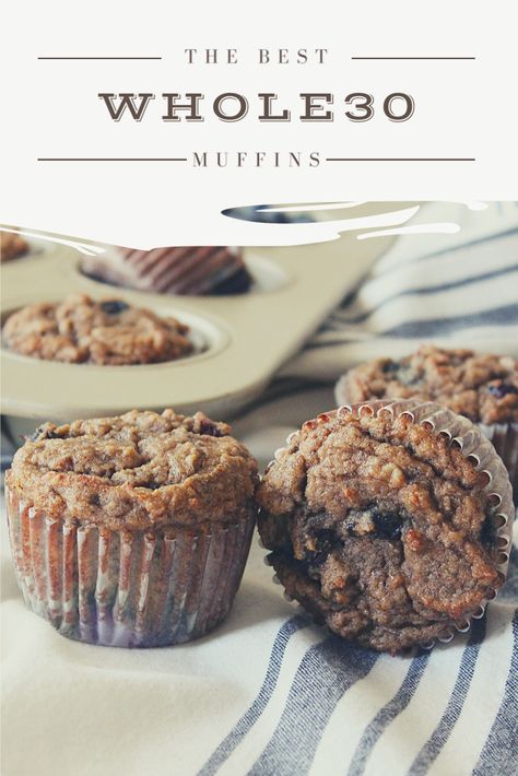 Whole 30 Muffins, Whole 30 Dessert, Whole 30 Snacks, Whole 30 Meal Plan, Whole 30 Breakfast, Whole 30 Diet, Paleo Whole 30, Banana Muffins, Whole 30 Recipes