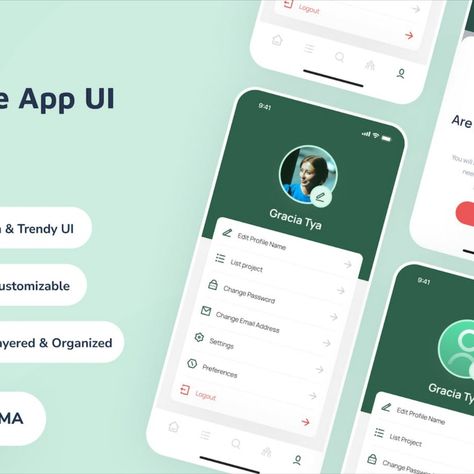 Skiz - Profile App UI Profile App Ui, App Design Profile, Ui Ux Design Website, Ux Design Website, Application Ui Design, Profile App, Desain Ux, Spreadsheet Design, Dashboard App