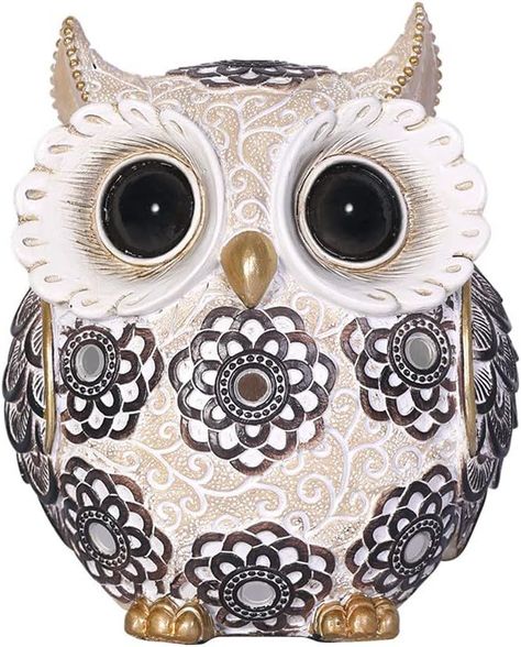 Available on Amazon click your pin   Gorgeous Owl Statue with Big Eyes, Perfect for Owl Lovers and Home Office Decor, Adorable Owl Figurine   #decorhome #decor Owl Bathroom, Garden Christmas Decor, Bookshelf Nightstand, Dollartree Diy, Easy Polymer Clay, Owl Figurines, Owl Statue, Awesome Owls, Decor Statue