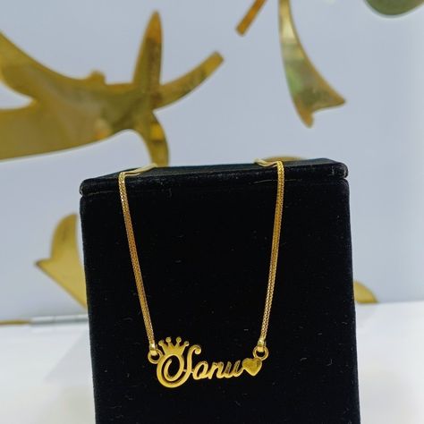 ✨️✨️customized/personalized gold name pendants & chain  weight  10 gms  ✨️✨️ Long Chain, Gold Chain, Gold Chains, Chain, 10 Things, Gold