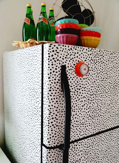 Fridge Makeover, Aunt Peaches, Cool Ideas, Furniture Kitchen, Renter Friendly, Cheap Home Decor, Decorating Tips, House Inspiration, Peaches