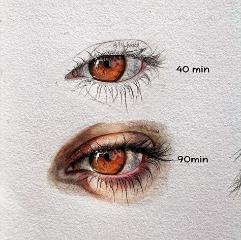 Portrait Painting Tutorial, Watercolor Eyes, Gaming Anime, Eye Sketch, Art Basics, Drawing Pen, Watercolor Paintings Easy, Bubble Art, Anime Design