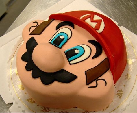 Mario Birthday Cakes, Cake Mario, Mario Birthday Cake, Mario Bros Cake, Super Mario Cake, Mario Cake, Pinterest Cake, Super Mario Birthday Party, Mario Birthday Party