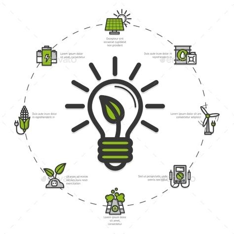 Green Energy Illustration - Industries Business Green Energy Illustration, Energy Illustration, Wind Power Generator, Electronics Logo, Renewable Energy Projects, Energy Companies, Power Symbol, Green Technology, Energy Projects