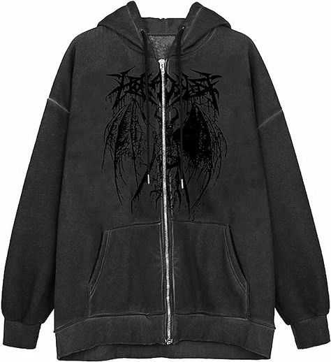 Material: Women's Y2k vintage graphic zip up hoodie is polyester blend, made of premium fabric. Skin-friendly, warm, comfy, cozy, breathable, durable, all match, oversized boyfriend jacket, vintage 90s, aesthetic clothes, Y2k fashion, harajuku streetwear. Goth Hoodie, Graphic Aesthetic, Harajuku Hoodie, Printed Hoodies, 90s Baggy, Streetwear Hoodie, Skeleton Print, Brown Pattern, Sweatshirt Women