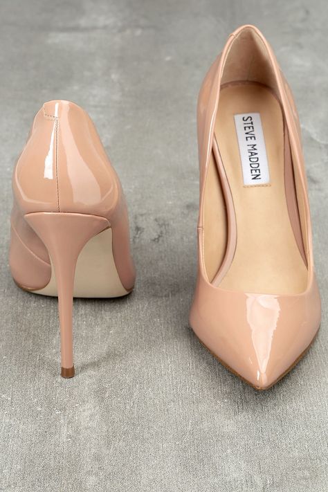 Blush Pumps, Dark Blush, Ankle Strap Chunky Heels, Shoes Heels Classy, Heels Classy, Steve Madden Bags, Womens Sandals Flat, Stylish Shoes, Steve Madden Shoes