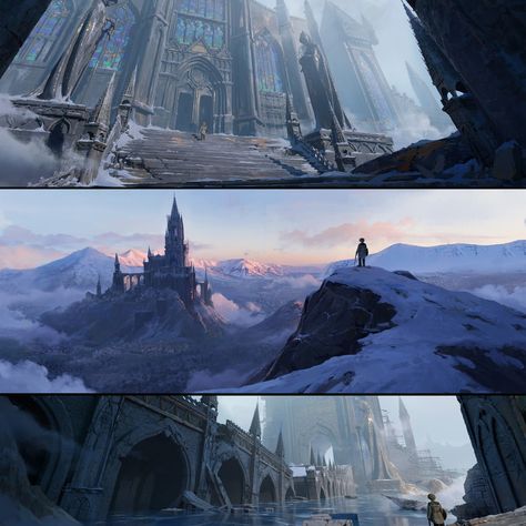 Film Composition, Environment Painting, Concept Art Tutorial, Environment Art, Landscape Concept, Fantasy Places, Matte Painting, Cool Wallpapers Art, Fantasy Art Landscapes