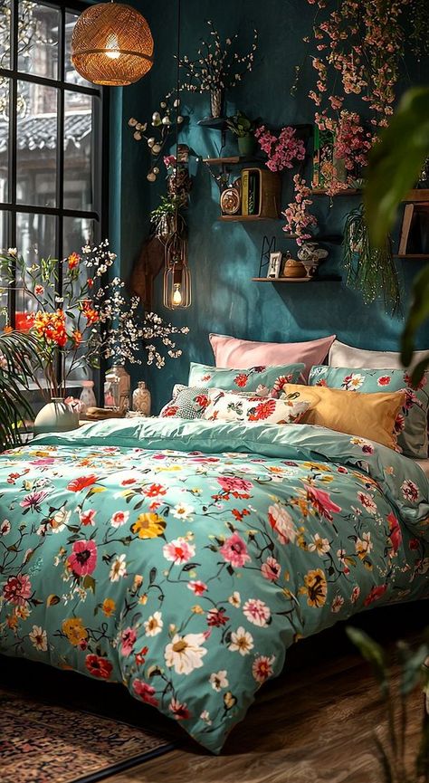 Green Boho Bedroom Aesthetic, Boho Green Bedroom, Olive Green Bedding, Green Boho Bedroom Ideas, Sage Green Bedding, Boho Bedroom Green, Sage Green Curtains, Green Boho Bedroom, Boho Bedroom Aesthetic