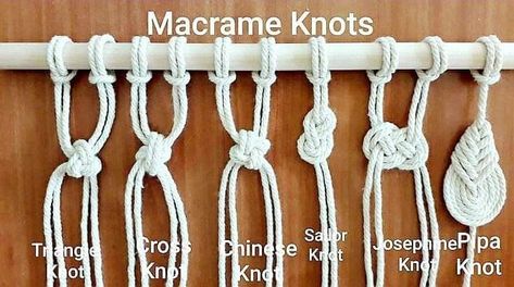 Diy Macrame Plant Hanger Easy, Josephine Knot, Basic Macrame Knots, Basic Macrame, Simpul Makrame, Sailor Knot, Pola Macrame, Macrame Wall Hanging Tutorial, Macrame Plant Hanger Tutorial